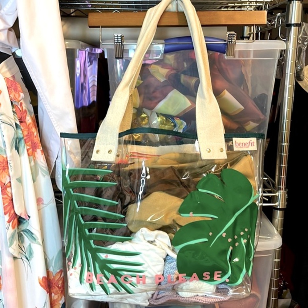 Clear beach bag